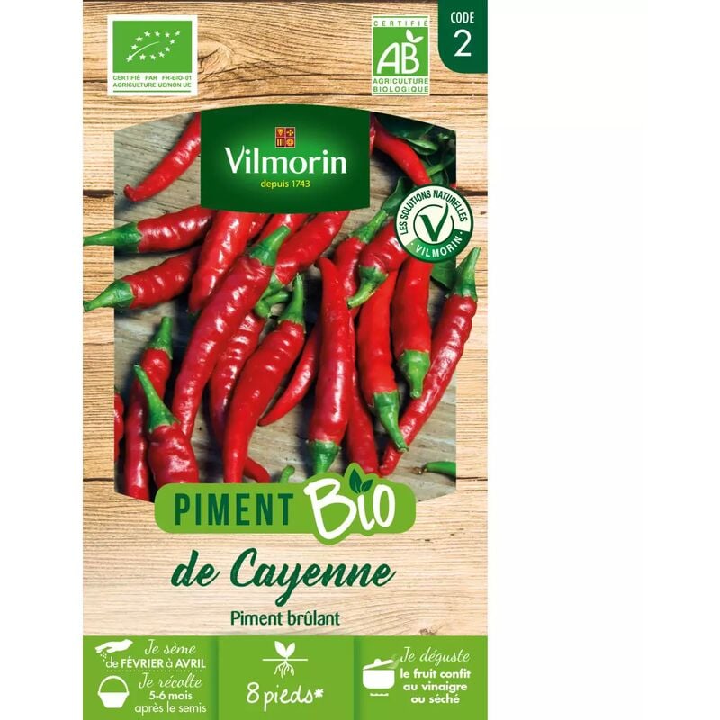 Vilmorin - Sachet graines Piment de Cayenne bio