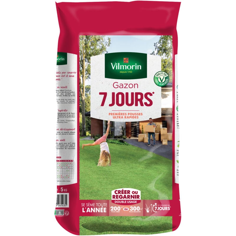Gazon 7 jours - 5 kg Vilmorin