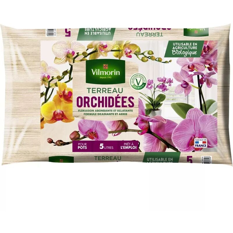 Vilmorin - Terreau orchidées sac de 5 litres