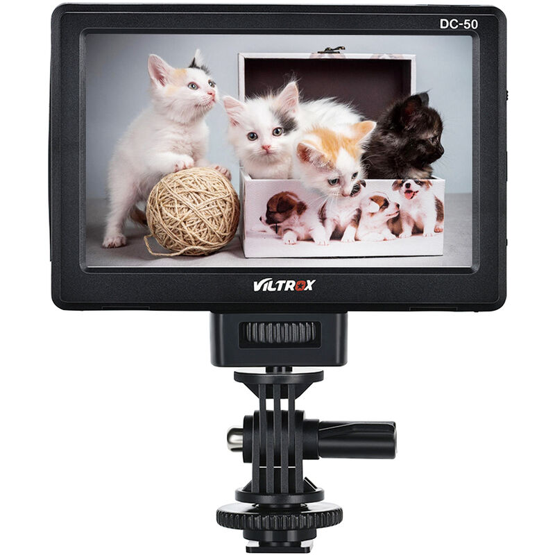 

Viltrox DC-50 HD Monitor LCD con clip de 5 '' Vista amplia portatil para Canon Nikon Sony DSLR Camera DV