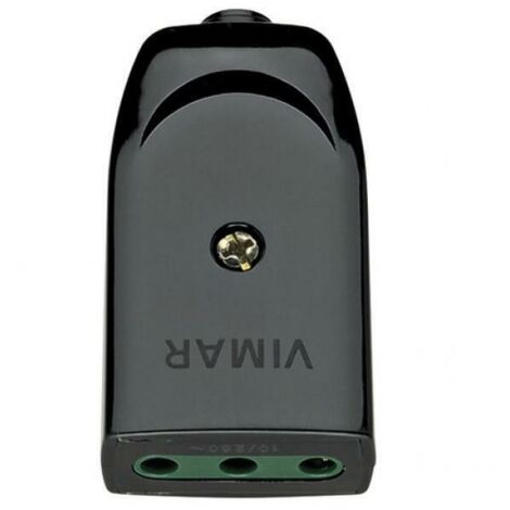VIMAR 00221 - Presa mobile 2P+T 10A P11 con cavo assiale, nera
