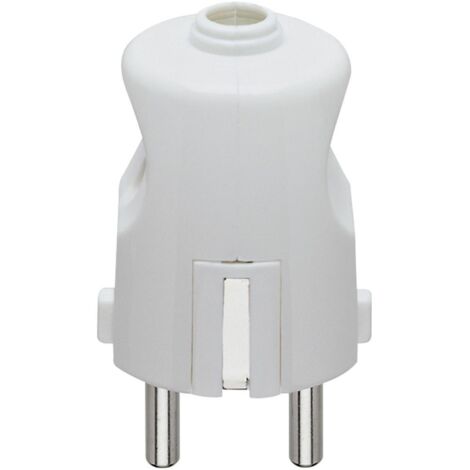 VIMAR 00230.B - Spina 2P+T 16 A 250V standard tedesca (Schuko), bianca, Vimar SUPER NOVA