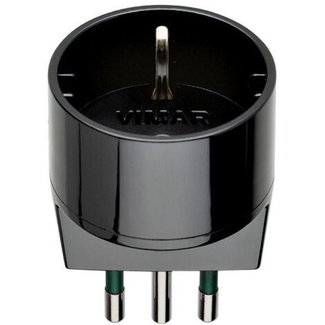 VIMAR 00302 - Adattatore SICURY S11 + P30 Nero 250V 1500W