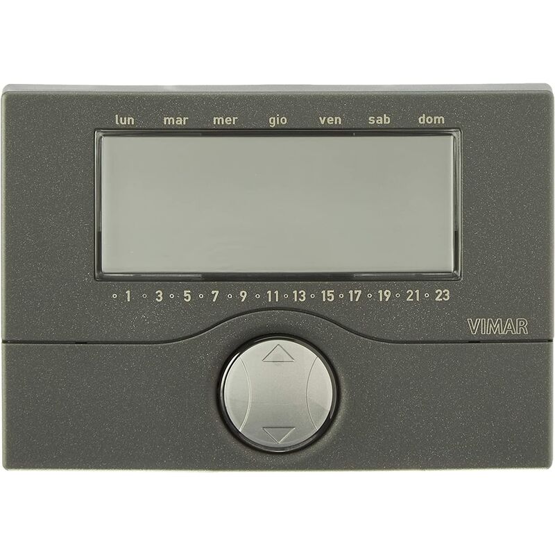 Vimar Cronotermostato Programmabile A Batterie Da Parete Antracite ...