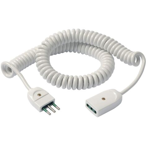 Vimar 0P32352.B Cavo Prolunga Estensibile, 3G0.75, 5 m, Bianco, 5m
