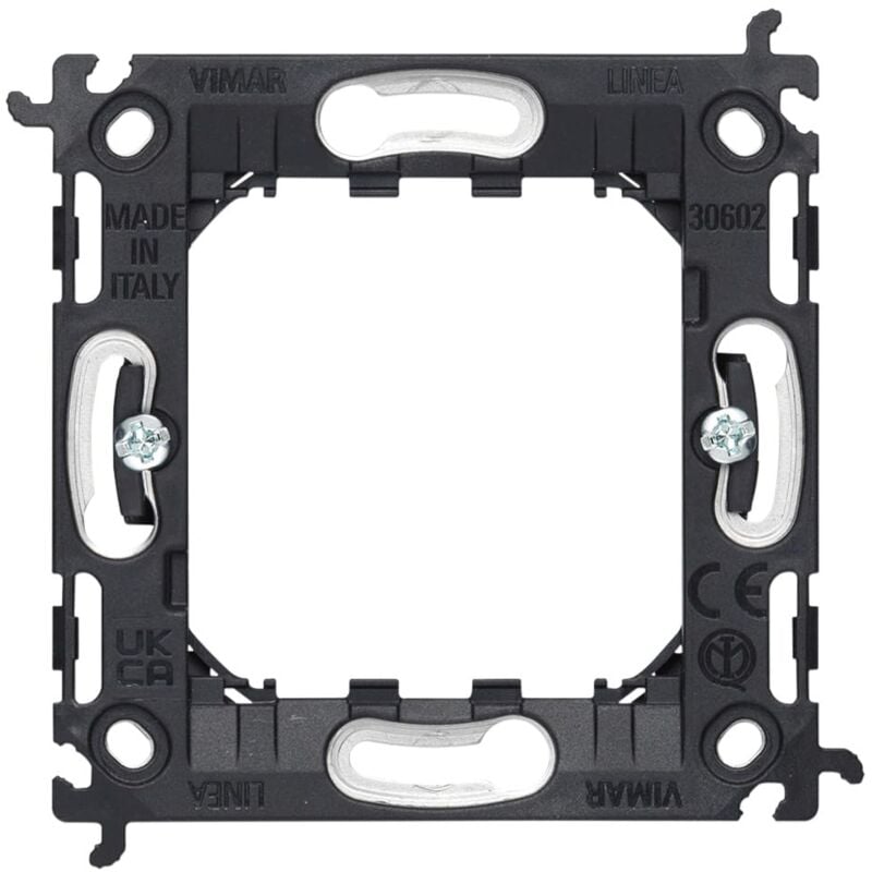 Image of 0R30602 Linea Supporto 2m, con griffe, per scatole da incasso ø 60 mm, componibile con interasse 71 mm - Vimar