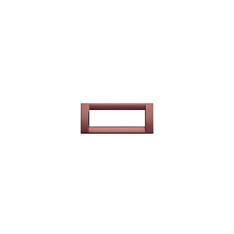 VIMAR - 1 PLACCA IDEA 6 MODULI IN METALLO BORDEAUX METALLIZZATO 16736.25