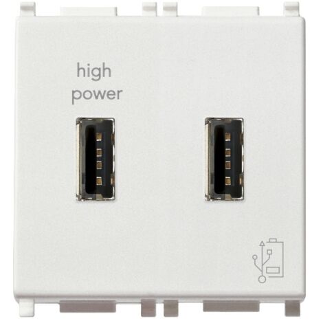VIMAR - 14295 Unita alimentazione USB 5V2,1A 2M bianco