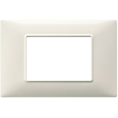 VIMAR - 14653.06 Placca 3M bianco granito