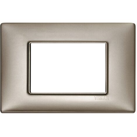 VIMAR - 14653.74 Placca 3M nichel perlato