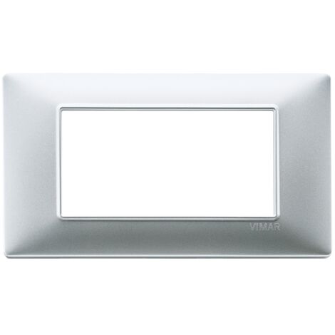 VIMAR - 14654.20 Placca 4M argento opaco