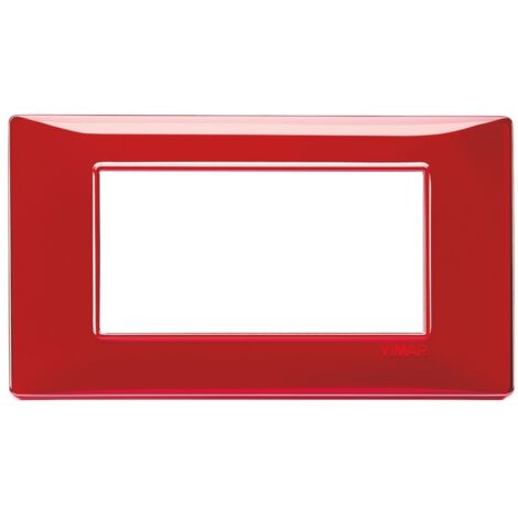 VIMAR - 14654.51 Placca 4M Reflex rubino