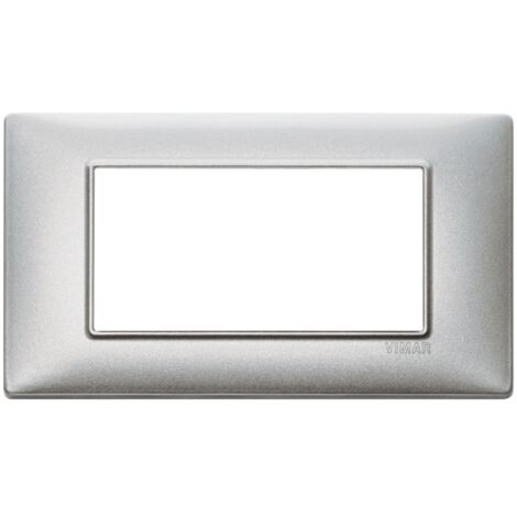 VIMAR - 14654.71 Placca 4M Silver
