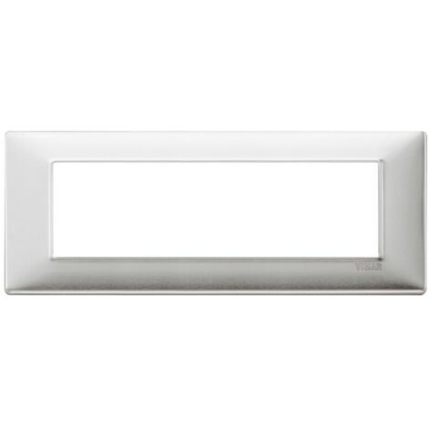 VIMAR - 14657.81 Placca 7M alluminio spazzolato