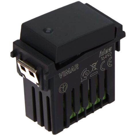 Vimar 16492 Idea Deviatore connesso VIEW Wireless con uscita a relè, per lampade, trasformatori e controllo remoto con doppia tecnologia Bluetooth 5.0 e Zigbee 3.0