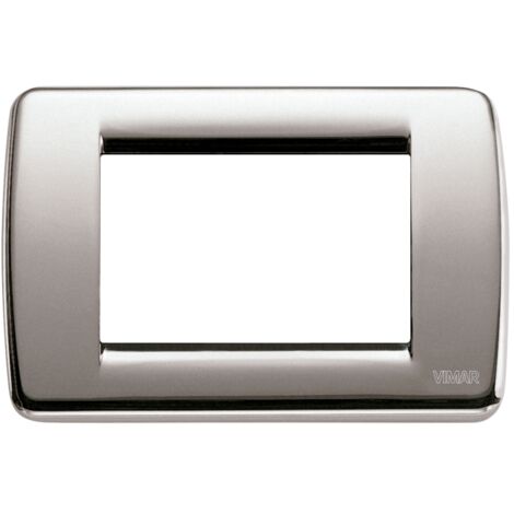 VIMAR - 16753.34 Placca Rondo 3M nichel spazzolato