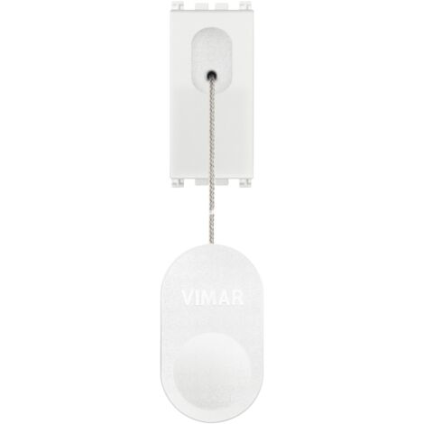 VIMAR - 19052.B Pulsante 1P NO 10A tirante bianco