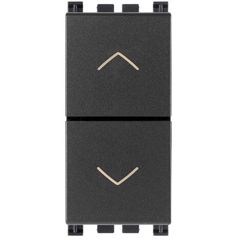 VIMAR - 19062 Due pulsanti interblocc.NO+NO 10A grigio