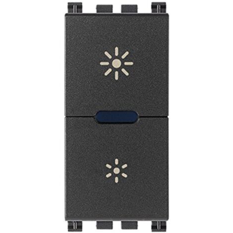 Vimar 19135.1 Arké Dimmer Regolatore Master 230V Universale incandescenza, CFL 1 e lampade, LED per individuazione al Buio, Grigio