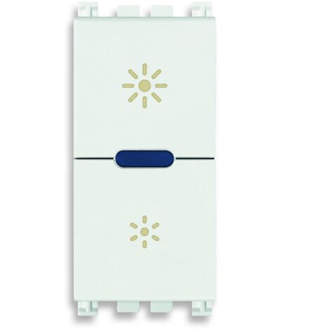 Vimar 19135.1.B Arké Dimmer Regolatore Master 230V Universale incandescenza, CFL 1 e lampade, LED per individuazione al bui, Bianco