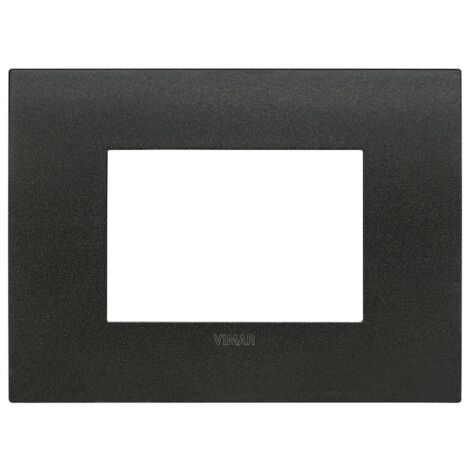 VIMAR 19953.01 - Placca Arké Fit 3 Moduli Metallo Grafite Matt