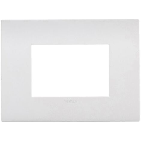 Vimar 19953.26 Placca Arké fit 3 moduli, metallo, polar matt