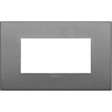Vimar 19954.02 Placca Arké fit 4 moduli, metallo, ardesia matt