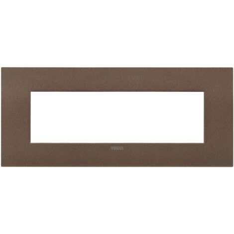 Vimar 19957.24 Placca Arké fit 7 moduli, metallo, bronzo matt