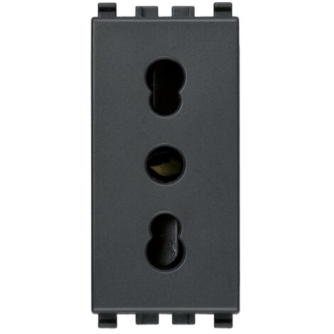 VIMAR - 20203 Presa 2P+T 16A P17/11 grigio