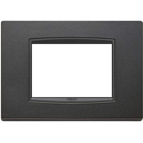 Vimar 20653.15 Eikon Placca Classic 3 Moduli antracite matt