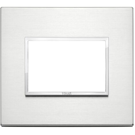 VIMAR - 21653.01 Placca 3M alluminio brillante