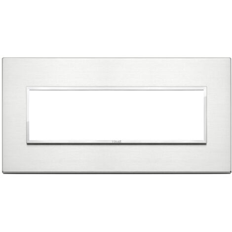 VIMAR - 21657.01 Placca 7M alluminio brillante