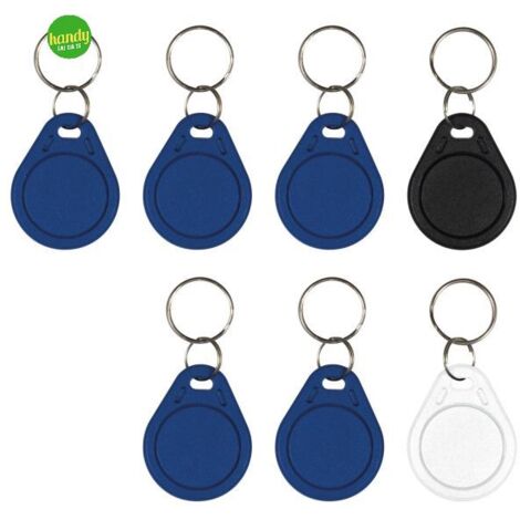 Vimar 40169 ELVOX 7 chiavette RFID a transponder Mifare (n.2 per configurazione e n.5 per utenti), ideale per sistemi di allarme, chiamate di emergenza e segnalazione