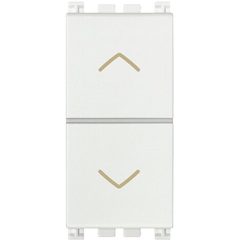Vimar Arké deux boutons-poussoirs verrouillés NO+NO 10A blanc 19062.B