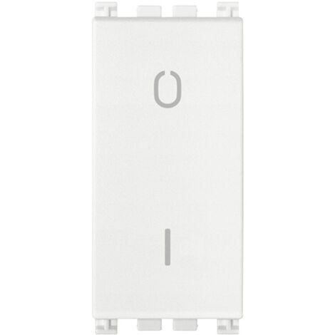 Vimar arke' - interruttore 2p 16ax colore bianco illuminabile 19015.b