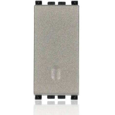 Vimar arke' metal deviatore illuminabile 1p 16ax 1 modulo colore alluminio 19005.m