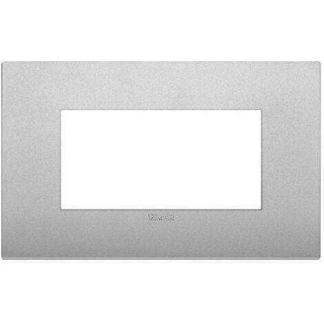Vimar arke' placca classic 4 moduli silver matt 19654.79