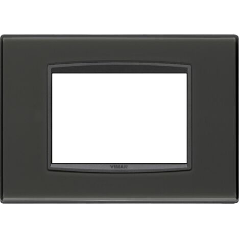 Vimar eikon placca classic 3 moduli reflex colore antracite 20653.42