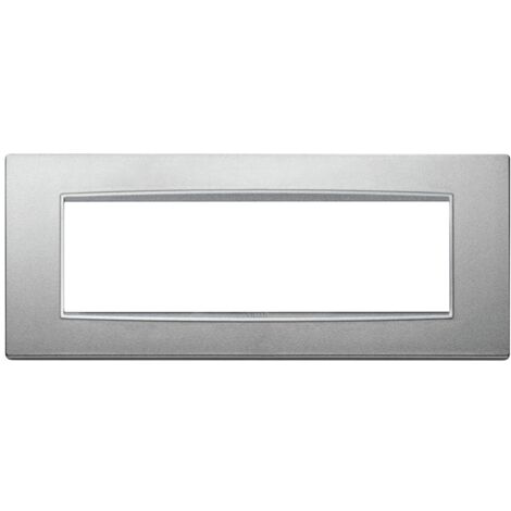 Vimar eikon placca classic 7 moduli color argento matt 20657.n13