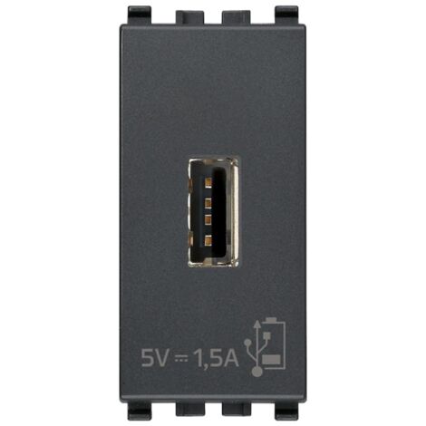 Vimar Eikon Toma USB 5V1,5A gris 20292