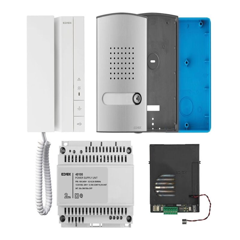 Vimar - Elvox Voxie Single Family Intercom Kit + 2-Wire Plus Panel K40540.