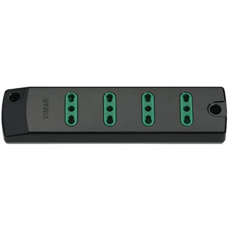 VIMAR FP00404 Presa mobile multipla 2P+T 16 A 250 V, con 4 uscite Bpresa SICURY standard italiano tipo P17/11, fornita senza cavo