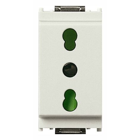 Vimar Idea 2X10/16A+E prise bipasso Blanche 16203.