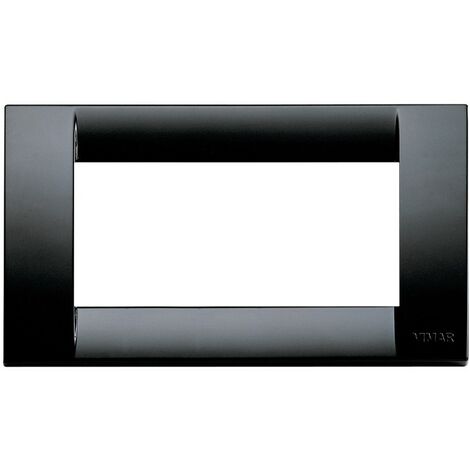 Vimar Idea classic Abdeckrahmen 4 Module schwarz 16744.16