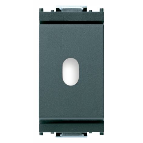 Vimar idea copriforo passacavo con serracavo 1 modulo colore grigio 16541