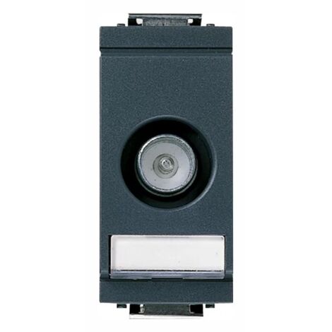 VIMAR - IDEA MODULO STRETTO PRESA COASSIALE PASSANTE TV-RD-SAT PASSANTE 10DB MASCHIO
