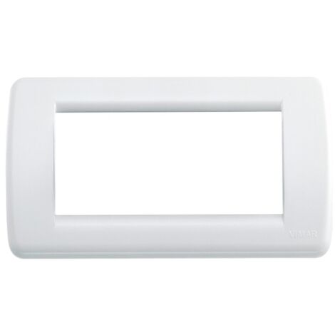 Vimar Idea placca Rondò 4 moduli bianco brillante 16764.01