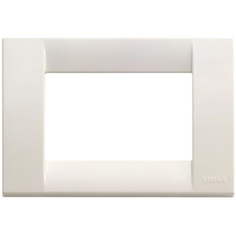 Vimar idea placca tecnopolimero 3 moduli colore bianca 16743.04