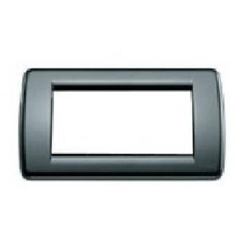 Vimar idea rondo placca 4 posti colore grigio grafite 16764.15