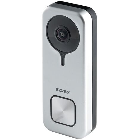 VIMAR K40960 Kit Doorbell da parete con 1 doorbell 40960 WiFi, visione notturna, pulsante di chiamata led RGB, sensore anti-manomissione, SD card, alimentatore 24V, Grigio